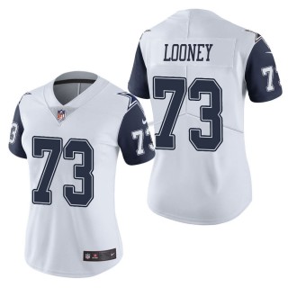 Women's Dallas Cowboys Joe Looney White Color Rush Limited Jersey