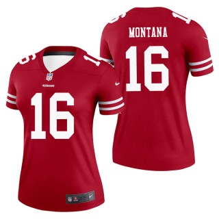 Women's San Francisco 49ers Joe Montana Scarlet Legend Jersey