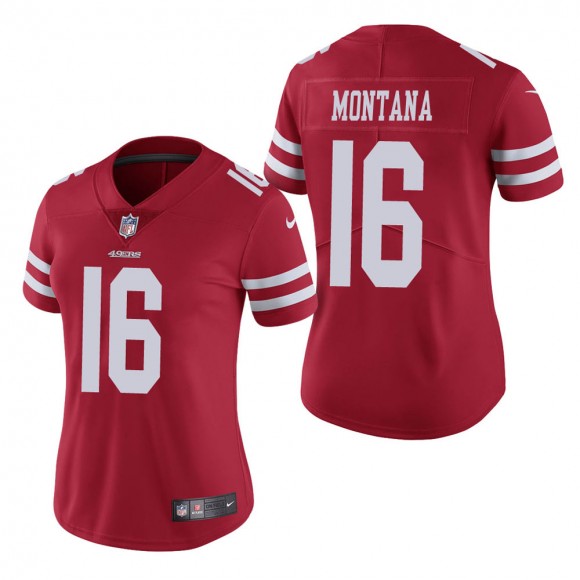 Women's San Francisco 49ers Joe Montana Scarlet Vapor Untouchable Limited Jersey