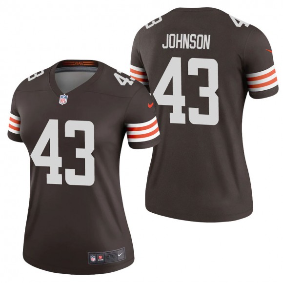 Women's Cleveland Browns John Johnson Brown Legend Jersey