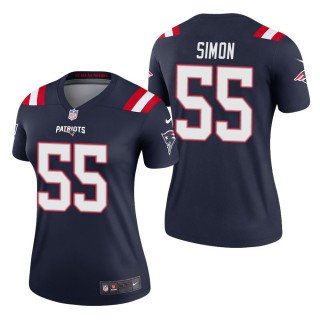 Women's New England Patriots John Simon Navy Legend Jersey