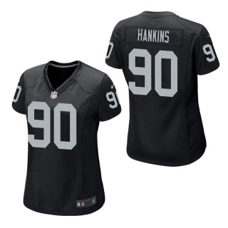Women's Las Vegas Raiders Johnathan Hankins Black Game Jersey