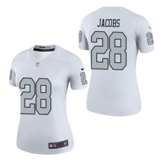 Women's Las Vegas Raiders Josh Jacobs White Color Rush Legend Jersey