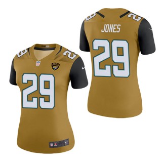 Women's Jacksonville Jaguars Josh Jones Gold Color Rush Legend Jersey