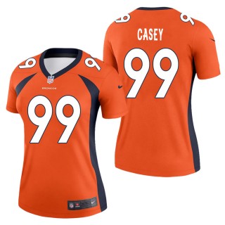Women's Denver Broncos Jurrell Casey Orange Legend Jersey