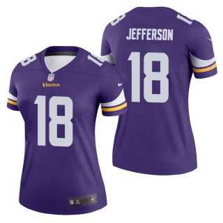 Women's Minnesota Vikings Justin Jefferson Purple Legend Jersey