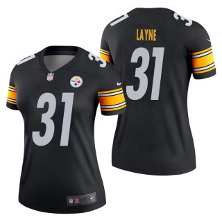 Women's Pittsburgh Steelers Justin Layne Black Legend Jersey