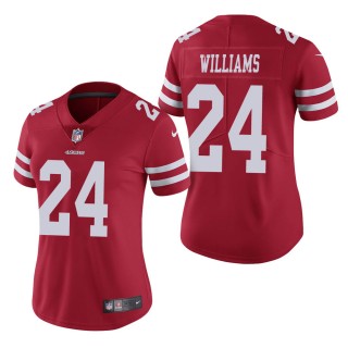 Women's San Francisco 49ers K'Waun Williams Scarlet Vapor Untouchable Limited Jersey