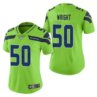Women's Seattle Seahawks K.J. Wright Green Color Rush Limited Jersey