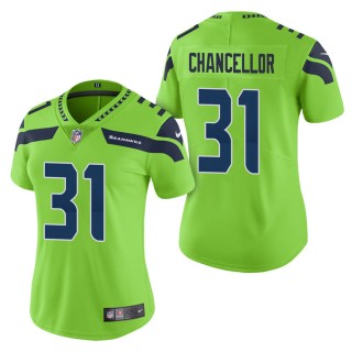 Women's Seattle Seahawks Kam Chancellor Green Color Rush Limited Jersey