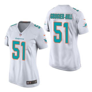 Women's Miami Dolphins Kamu Grugier-Hill White Game Jersey