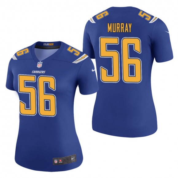 Women's Los Angeles Chargers Kenneth Murray Royal Color Rush Legend Jersey