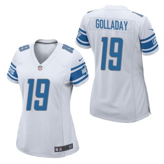 Women's Detroit Lions Kenny Golladay White Game Jersey