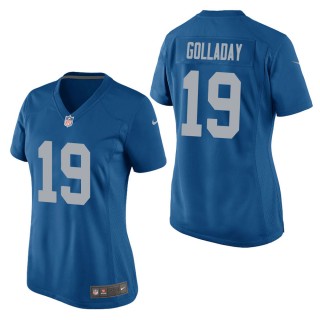 Women's Detroit Lions Kenny Golladay Blue Throwback Game Jersey