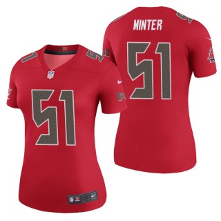 Women's Tampa Bay Buccaneers Kevin Minter Red Color Rush Legend Jersey
