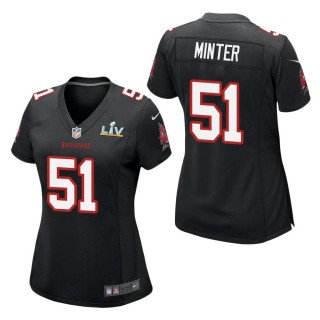 Women's Tampa Bay Buccaneers Kevin Minter Black Super Bowl LV Jersey