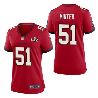 Women's Tampa Bay Buccaneers Kevin Minter Red Super Bowl LV Jersey