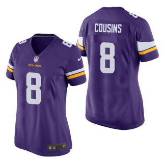 Women's Minnesota Vikings Kirk Cousins Purple Game Jersey