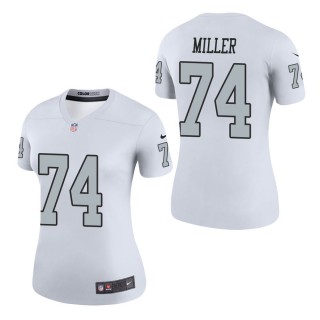 Women's Las Vegas Raiders Kolton Miller White Color Rush Legend Jersey