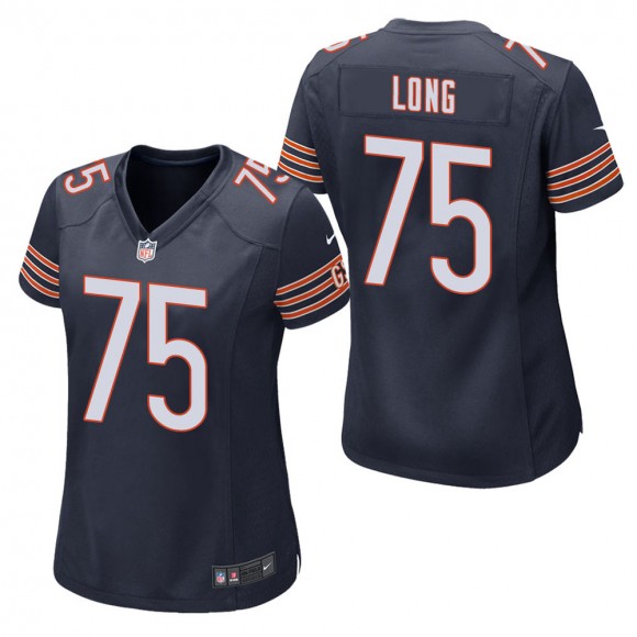 Women's Chicago Bears Kyle Long Navy Game Jersey