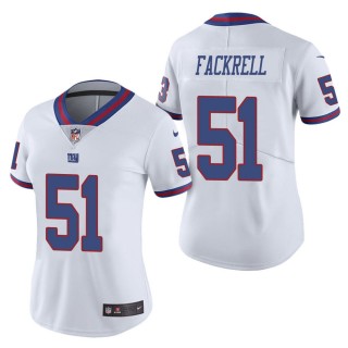 Women's New York Giants Kyler Fackrell White Color Rush Limited Jersey