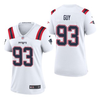 Women's New England Patriots Lawrence Guy White Game Jersey
