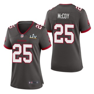Women's Tampa Bay Buccaneers LeSean McCoy Pewter Super Bowl LV Jersey