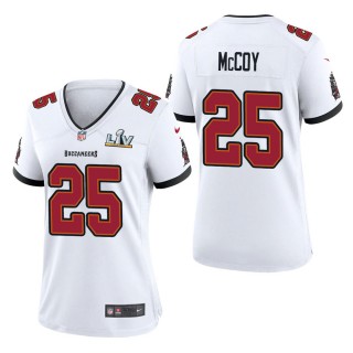 Women's Tampa Bay Buccaneers LeSean McCoy White Super Bowl LV Jersey