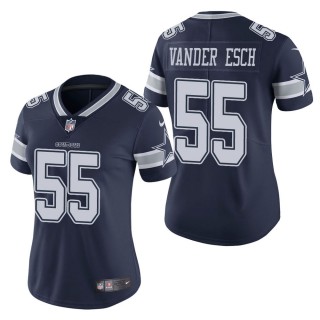 Women's Dallas Cowboys Leighton Vander Esch Navy Vapor Untouchable Limited Jersey