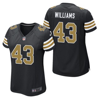 Women's New Orleans Saints Marcus Williams Black Alternate Game Jersey
