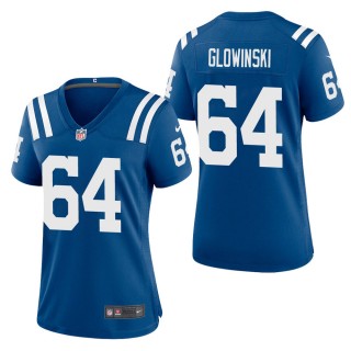 Women's Indianapolis Colts Mark Glowinski Royal Game Jersey