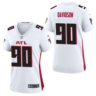 Women's Atlanta Falcons Marlon Davidson White Game Jersey