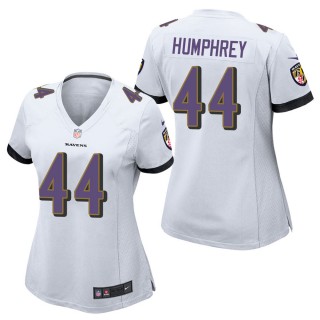 Women's Baltimore Ravens Marlon Humphrey White Game Jersey