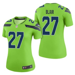 Women's Seattle Seahawks Marquise Blair Green Color Rush Legend Jersey