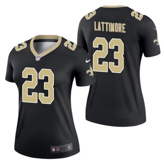 Women's New Orleans Saints Marshon Lattimore Black Legend Jersey