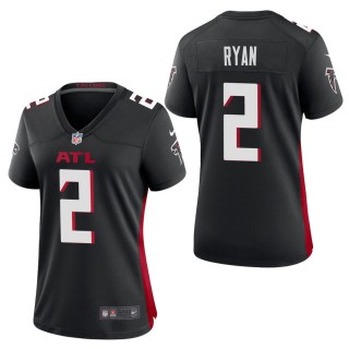 Women's Atlanta Falcons Matt Ryan Black Game Jersey