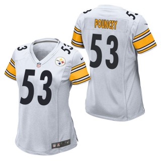 Women's Pittsburgh Steelers Maurkice Pouncey White Game Jersey