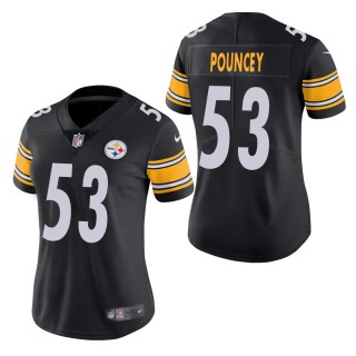 Women's Pittsburgh Steelers Maurkice Pouncey Black Vapor Untouchable Limited Jersey