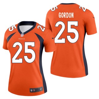 Women's Denver Broncos Melvin Gordon Orange Legend Jersey