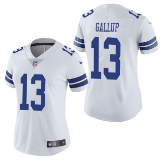 Women's Dallas Cowboys Michael Gallup White Vapor Untouchable Limited Jersey