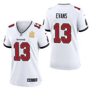 Women's Tampa Bay Buccaneers Mike Evans White Super Bowl LV Champions Jersey