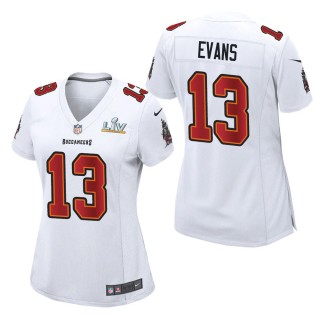 Women's Tampa Bay Buccaneers Mike Evans White Super Bowl LV Jersey