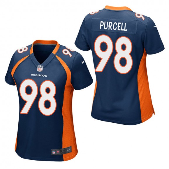 Women's Denver Broncos Mike Purcell Navy Game Jersey