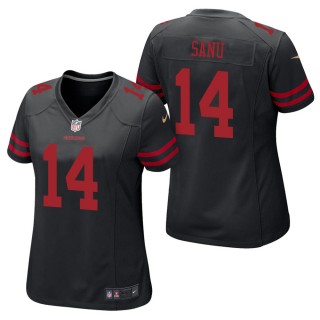 Women's San Francisco 49ers Mohamed Sanu Black Game Jersey
