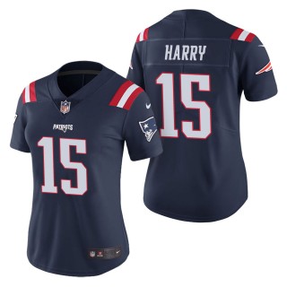 Women's New England Patriots N'Keal Harry Navy Color Rush Limited Jersey