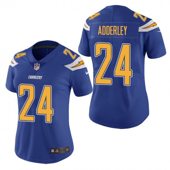 Women's Los Angeles Chargers Nasir Adderley Royal Color Rush Limited Jersey