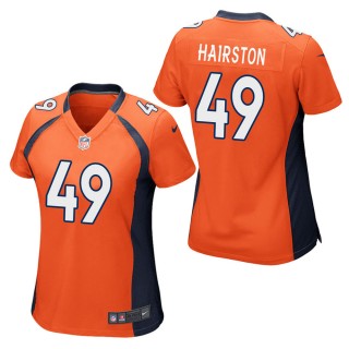 Women's Denver Broncos Nate Hairston Orange Game Jersey