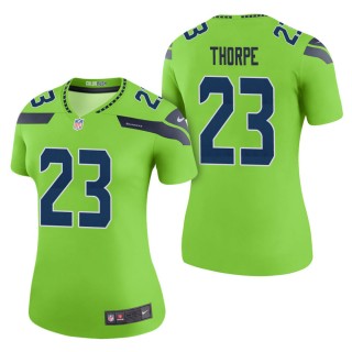 Women's Seattle Seahawks Neiko Thorpe Green Color Rush Legend Jersey