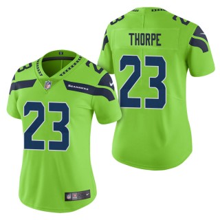 Women's Seattle Seahawks Neiko Thorpe Green Color Rush Limited Jersey