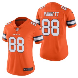 Women's Denver Broncos Nick Vannett Orange Color Rush Limited Jersey